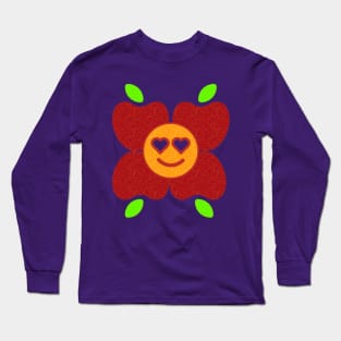 Valentine Orange Apple Flower Long Sleeve T-Shirt